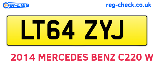 LT64ZYJ are the vehicle registration plates.