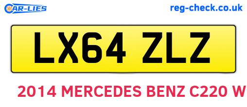 LX64ZLZ are the vehicle registration plates.