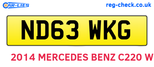 ND63WKG are the vehicle registration plates.