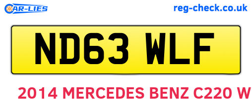 ND63WLF are the vehicle registration plates.