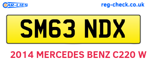 SM63NDX are the vehicle registration plates.