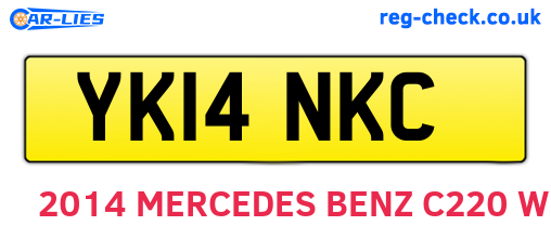 YK14NKC are the vehicle registration plates.