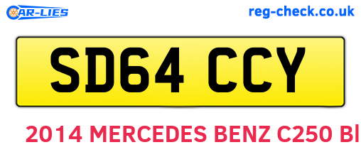 SD64CCY are the vehicle registration plates.