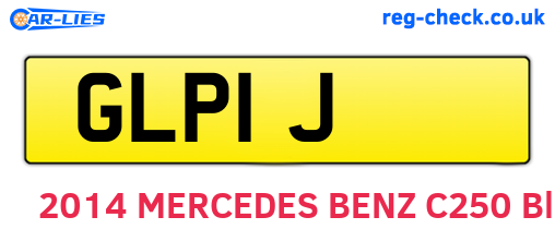 GLP1J are the vehicle registration plates.