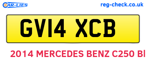 GV14XCB are the vehicle registration plates.