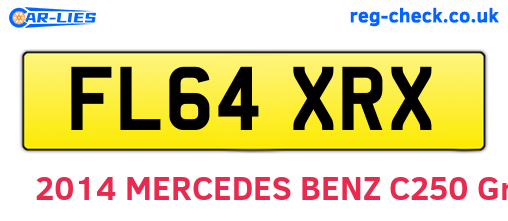 FL64XRX are the vehicle registration plates.