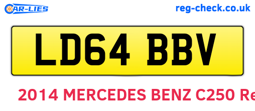 LD64BBV are the vehicle registration plates.