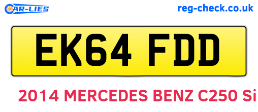 EK64FDD are the vehicle registration plates.