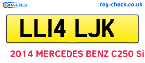 LL14LJK are the vehicle registration plates.