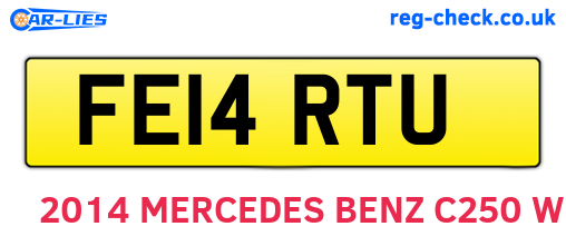 FE14RTU are the vehicle registration plates.