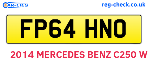 FP64HNO are the vehicle registration plates.