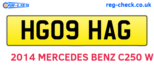 HG09HAG are the vehicle registration plates.