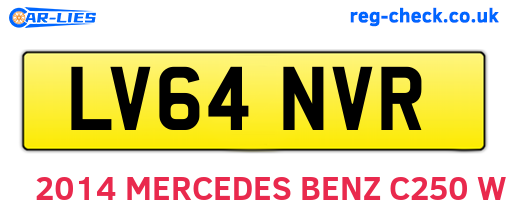 LV64NVR are the vehicle registration plates.