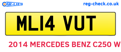 ML14VUT are the vehicle registration plates.