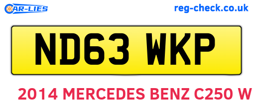 ND63WKP are the vehicle registration plates.