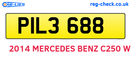 PIL3688 are the vehicle registration plates.