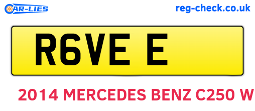R6VEE are the vehicle registration plates.