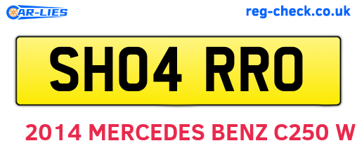 SH04RRO are the vehicle registration plates.