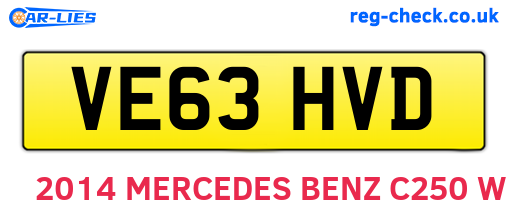 VE63HVD are the vehicle registration plates.