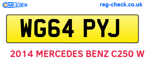 WG64PYJ are the vehicle registration plates.