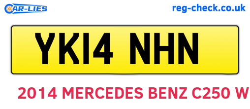 YK14NHN are the vehicle registration plates.