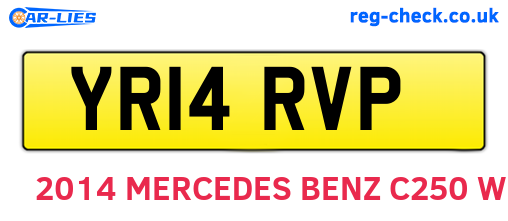 YR14RVP are the vehicle registration plates.