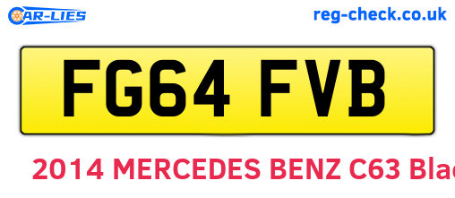 FG64FVB are the vehicle registration plates.