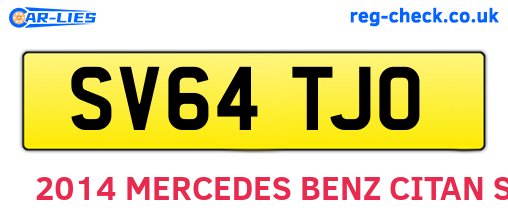 SV64TJO are the vehicle registration plates.