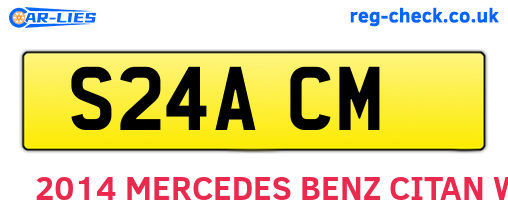 S24ACM are the vehicle registration plates.