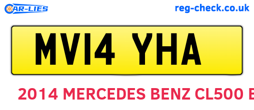 MV14YHA are the vehicle registration plates.