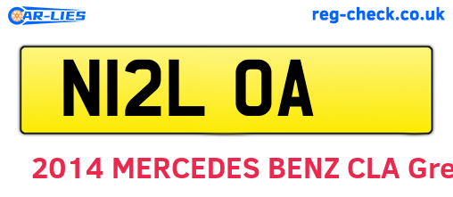 N12LOA are the vehicle registration plates.