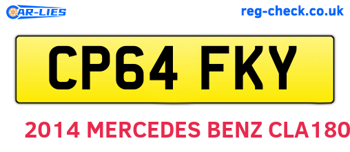 CP64FKY are the vehicle registration plates.