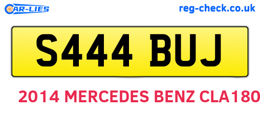 S444BUJ are the vehicle registration plates.