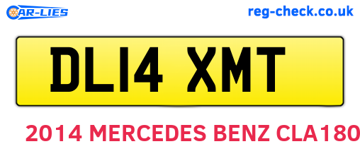DL14XMT are the vehicle registration plates.