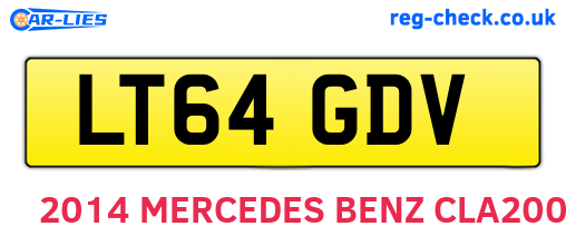 LT64GDV are the vehicle registration plates.