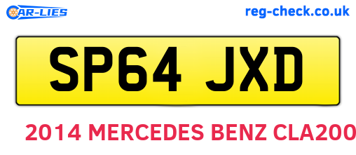 SP64JXD are the vehicle registration plates.