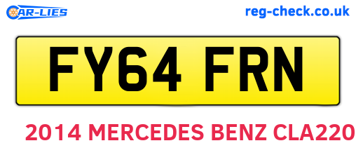 FY64FRN are the vehicle registration plates.
