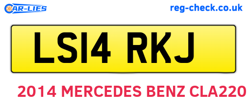 LS14RKJ are the vehicle registration plates.