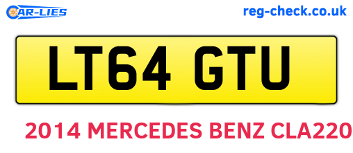 LT64GTU are the vehicle registration plates.