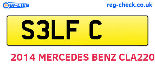 S3LFC are the vehicle registration plates.
