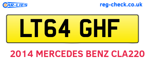 LT64GHF are the vehicle registration plates.