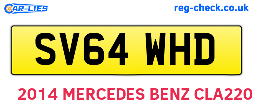 SV64WHD are the vehicle registration plates.