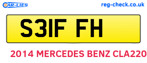 S31FFH are the vehicle registration plates.