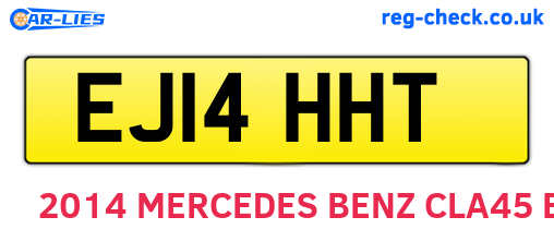 EJ14HHT are the vehicle registration plates.