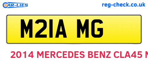 M21AMG are the vehicle registration plates.