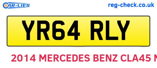 YR64RLY are the vehicle registration plates.