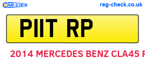 P11TRP are the vehicle registration plates.