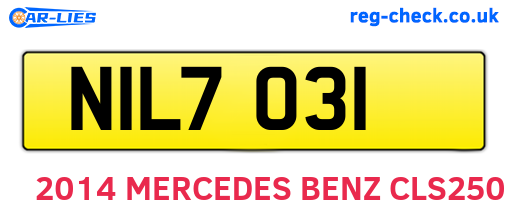 NIL7031 are the vehicle registration plates.