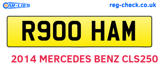 R900HAM are the vehicle registration plates.