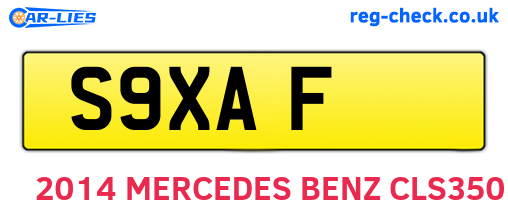 S9XAF are the vehicle registration plates.